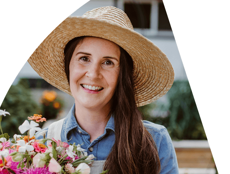 a girl with smiling face